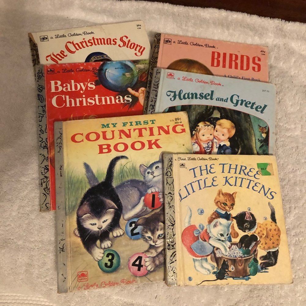 6 vintage Little Golden Books